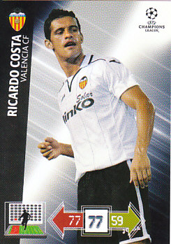 Ricardo Costa Valencia CF 2012/13 Panini Adrenalyn XL CL #258